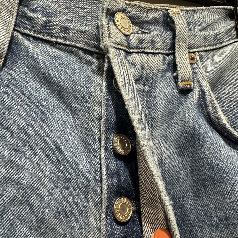 Agolde Jeans 90s Crop Straight Leg Light Wash Blue Denim A173-1141 Womens sz 29 - Picture 5 of 10